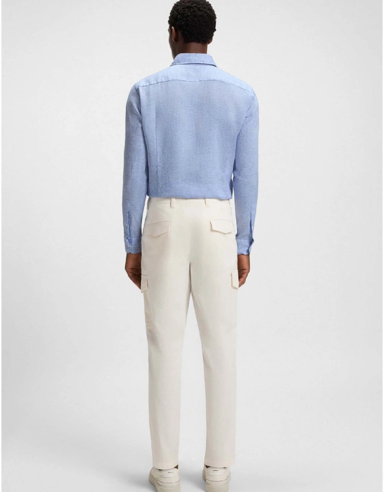 L-Hays Slim Fit Linen Shirt