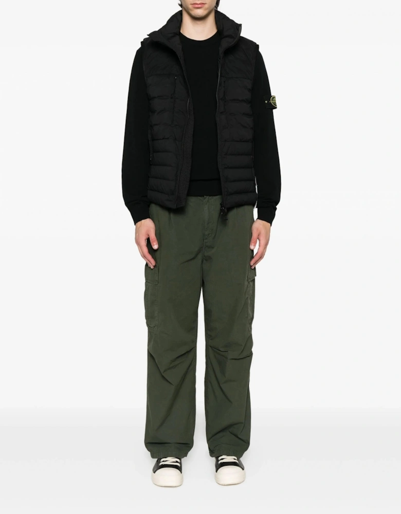 S0183 Compass Down Gilet Black