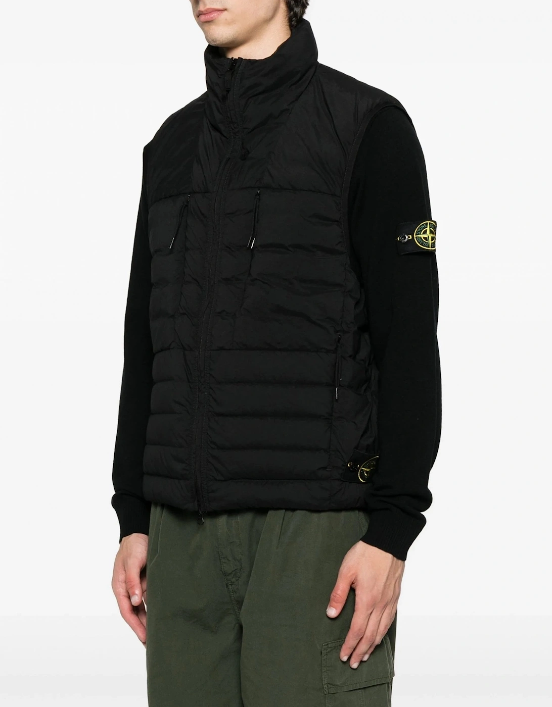 S0183 Compass Down Gilet Black