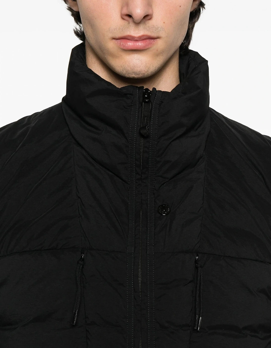 S0183 Compass Down Gilet Black