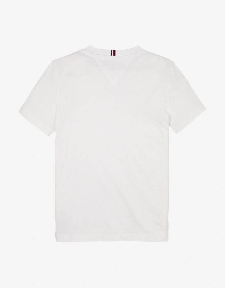 Boys Tommy Flag T-Shirt in White