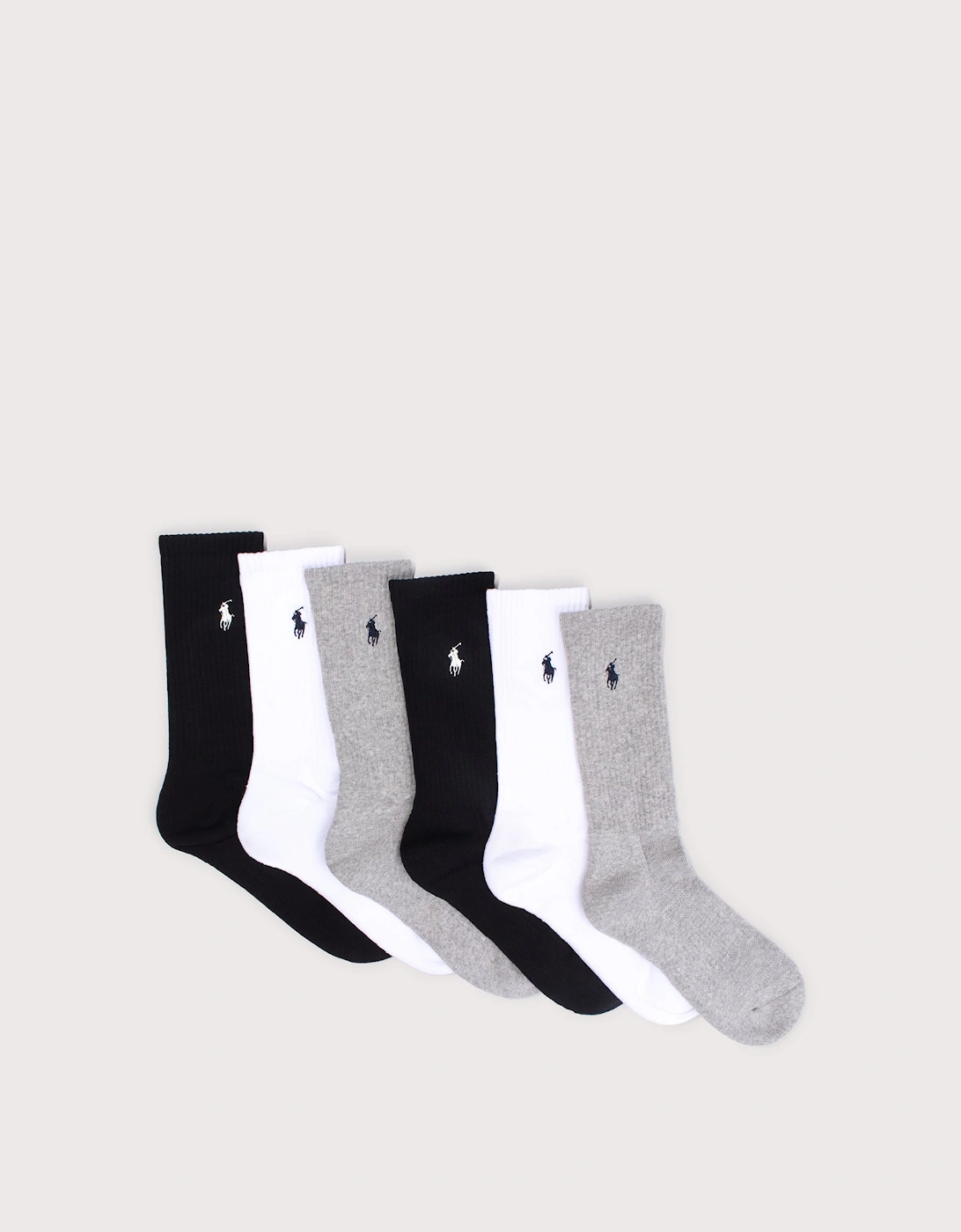 6 Pack of Stretch Crew Socks, 3 of 2