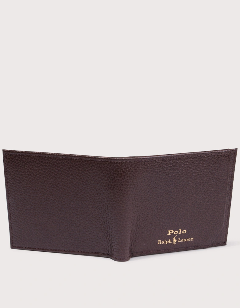 Pebbled Leather Billfold Wallet