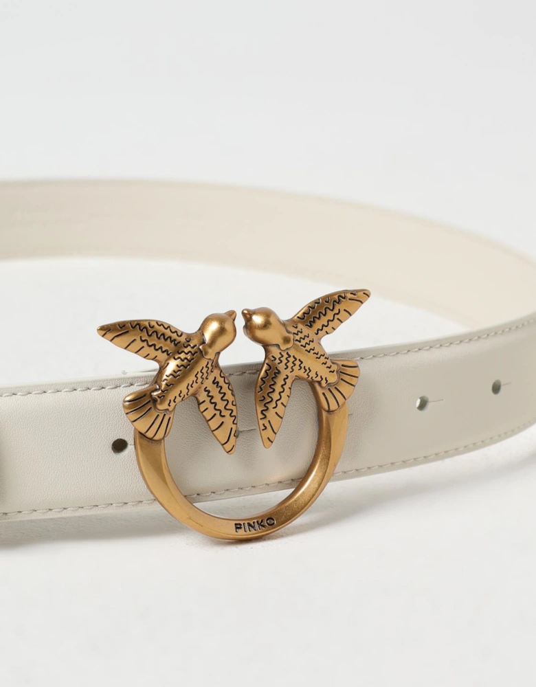 Love Birds Buckle Leather Belt