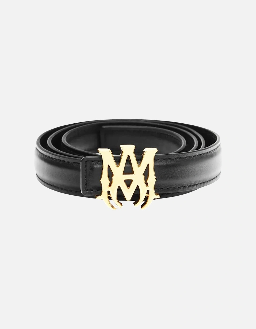 MA 2CM Gold Belt in Black, 3 of 2