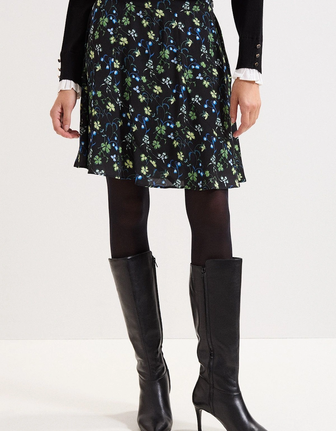 Ilaria Print Flippy Skirt, 2 of 1