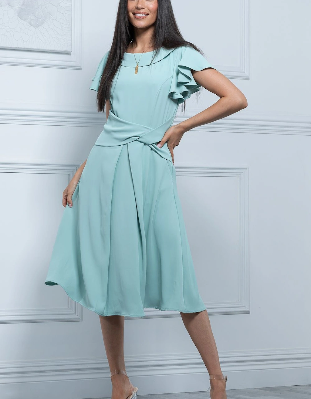 Jaelyn Flare Sleeve Dress, 2 of 1