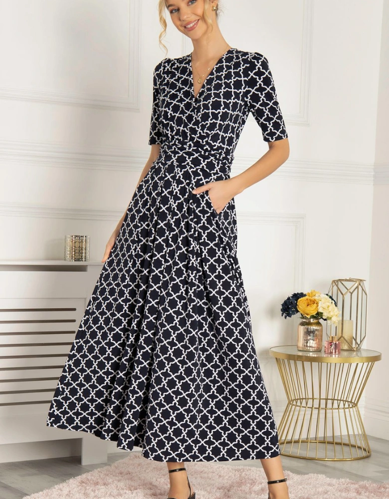 Rayna Jersey Pint Maxi Dress