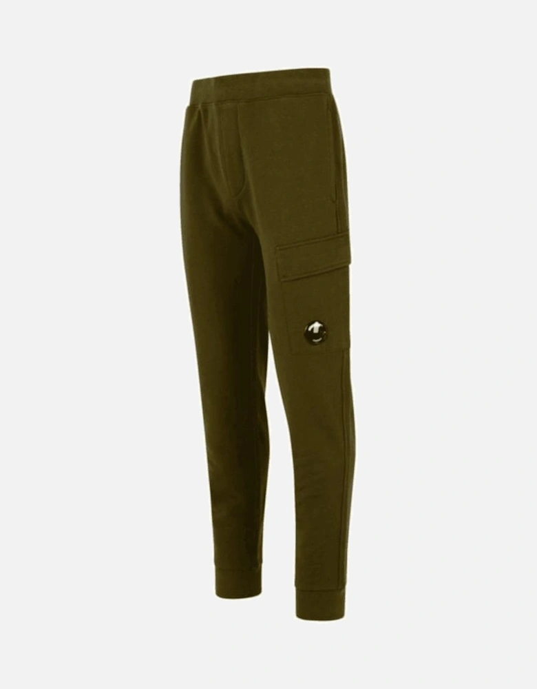 Diagonal Raised Fleece Lens Khaki Sweatpants