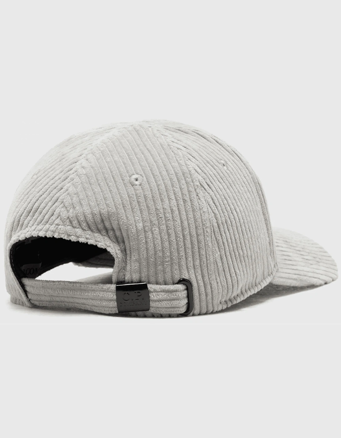 Corduroy Embroidered Logo Grey Cap