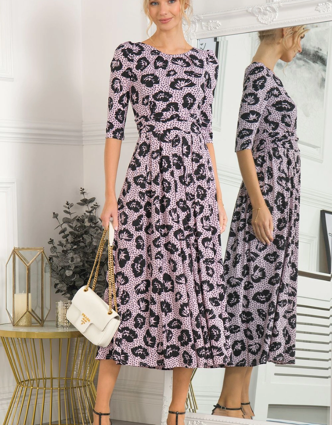 Ozella Jersey Floral Print Maxi Dress, 2 of 1