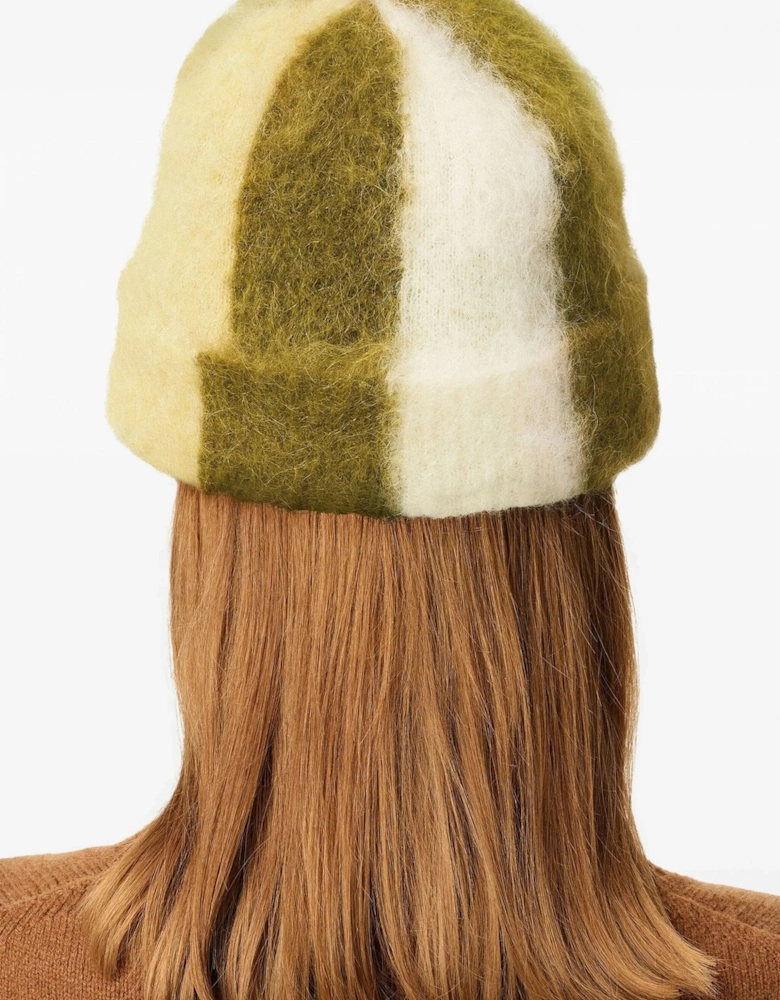 Striped Beanie Green
