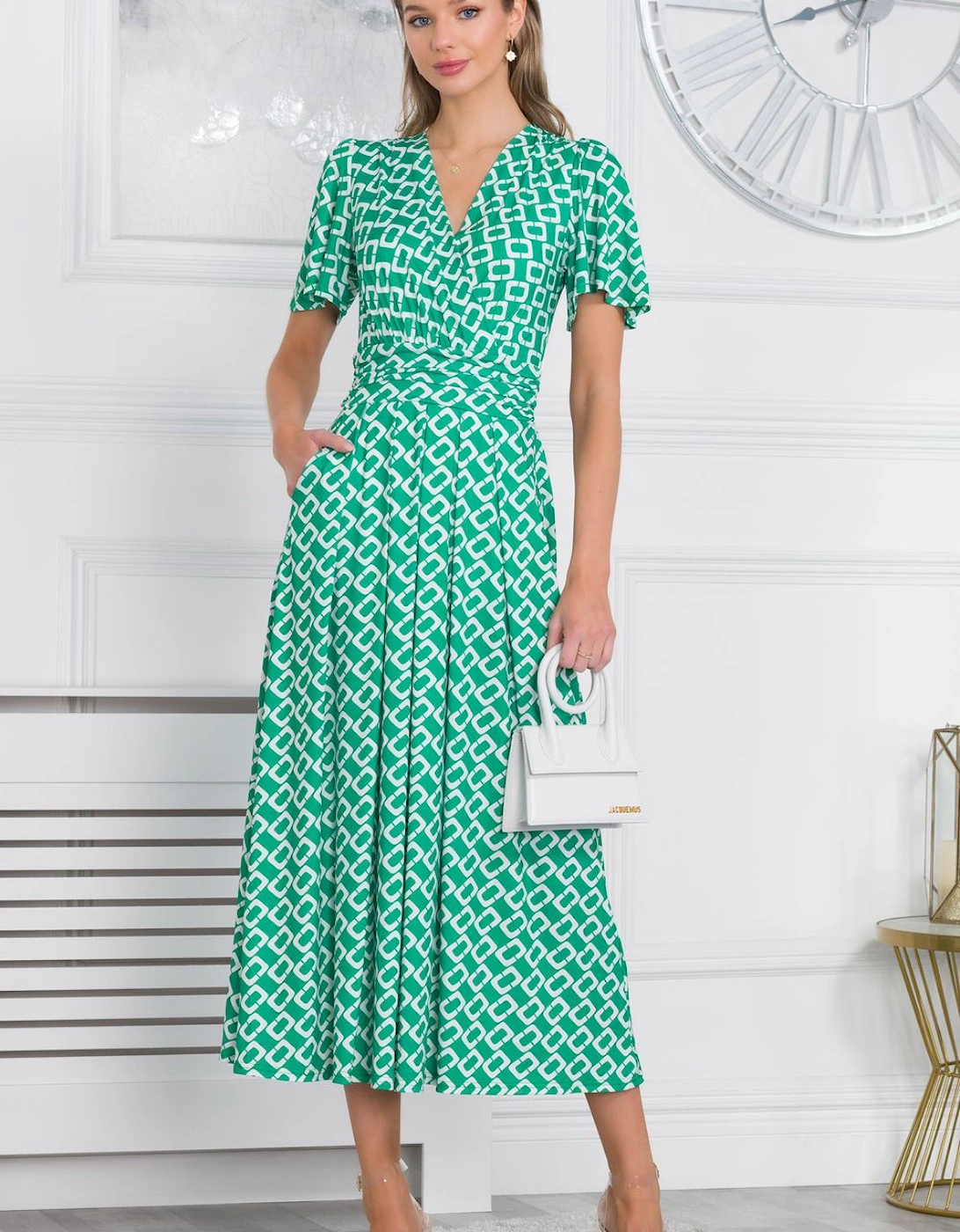 Halley Angel Sleeve Jersey Maxi Dress, 2 of 1