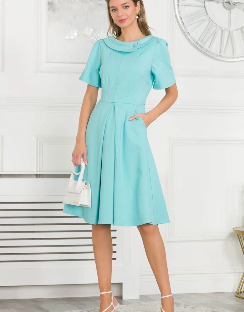 Valencia Button Collar Dress