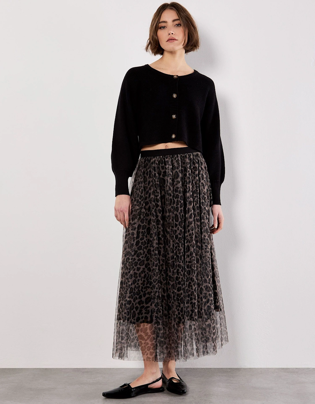 Leopard Tulle Skirt, 2 of 1