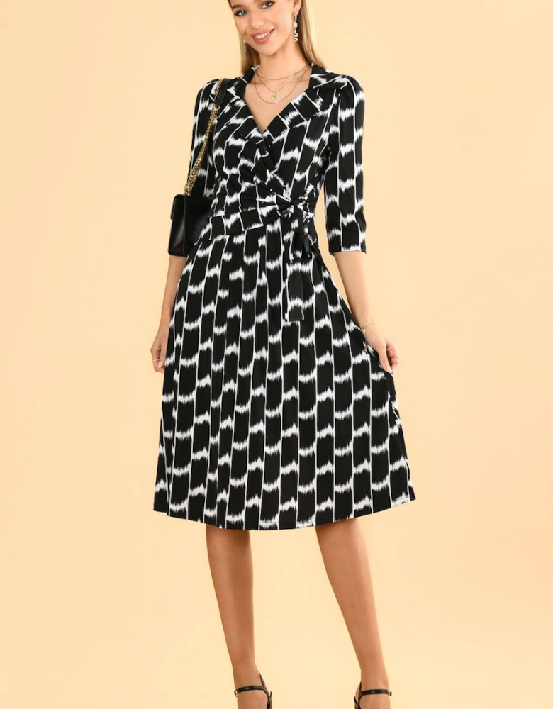 Raegan Wrap Tie Side Jersey Dress