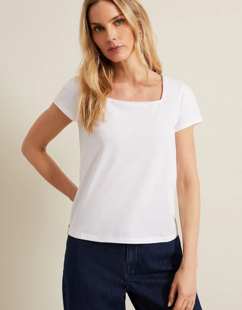 Bella Short Sleeve Square Neck Top