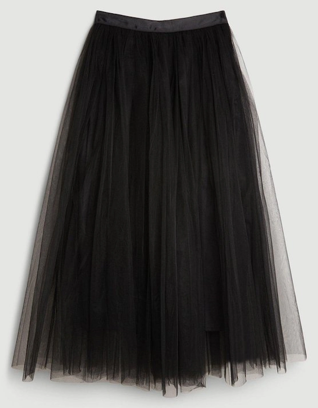 Tulle Woven Maxi Skirt