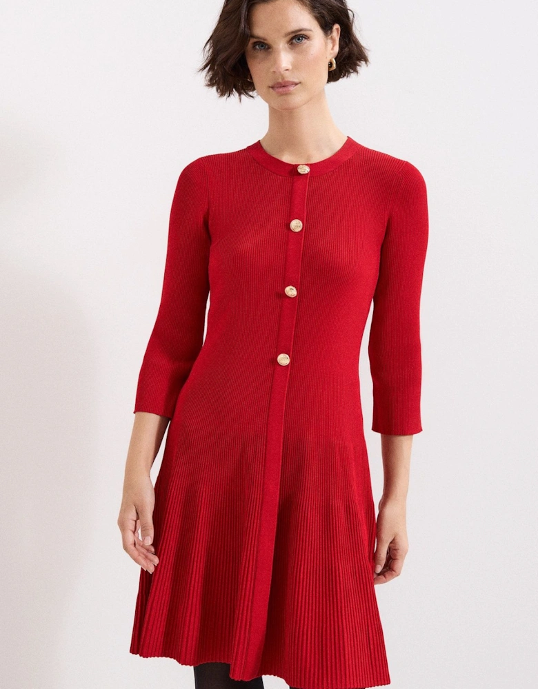 Rachel 3/4 Sleeve Swing Dress