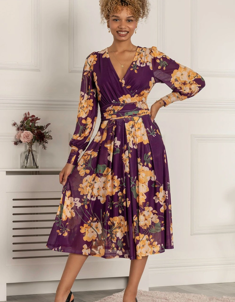 Maaike Long Sleeve Mesh Dress