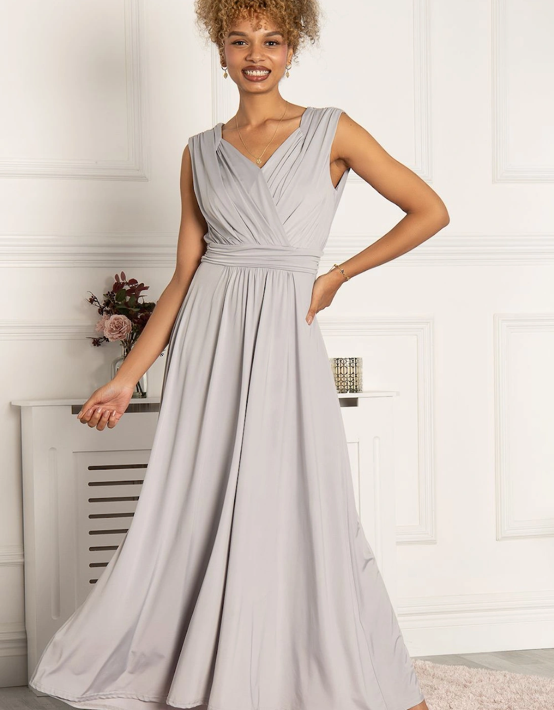 Draped Maxi Dress, 2 of 1