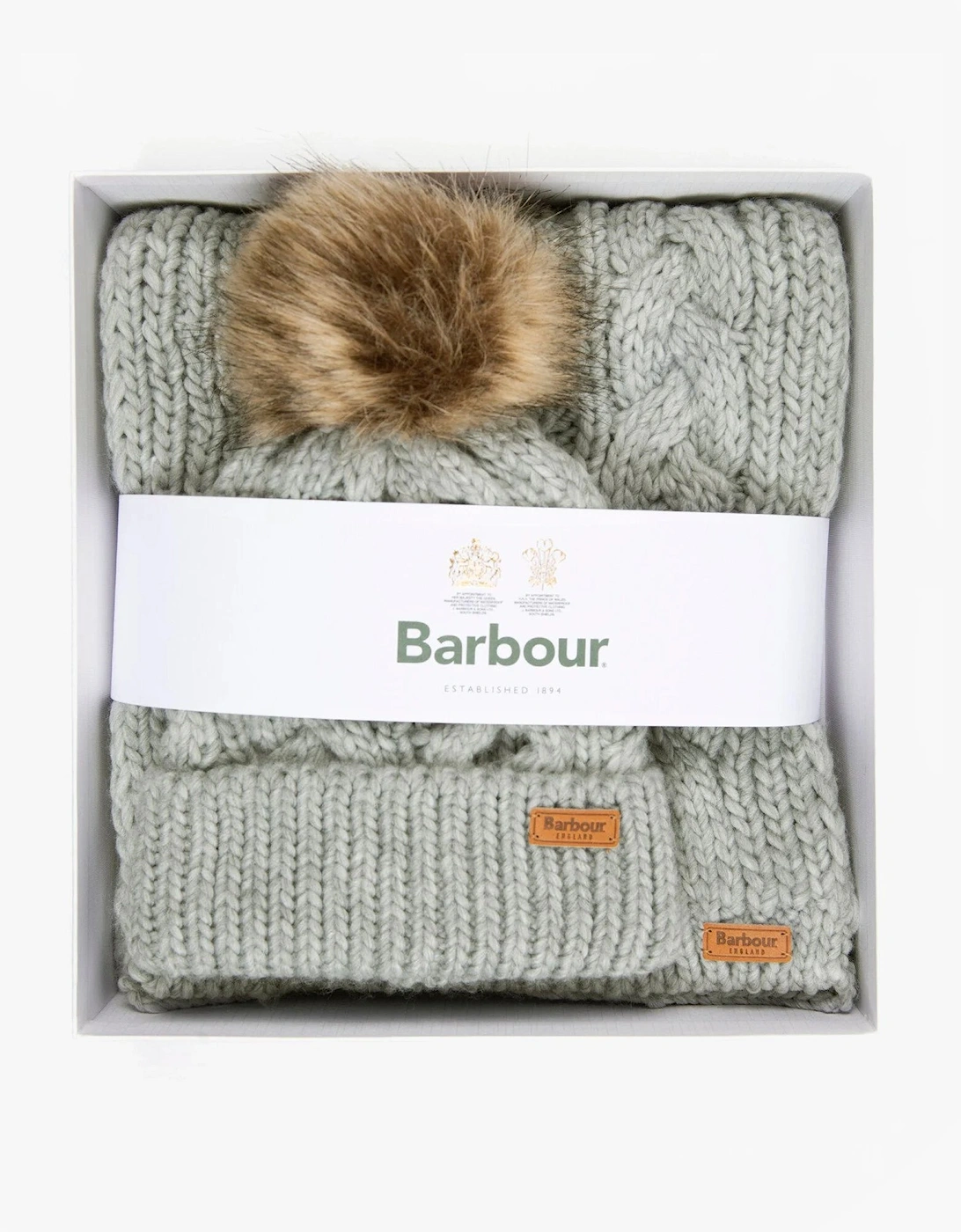 PENSHAW BEANIE & SCARF Womens Gift Set Grey