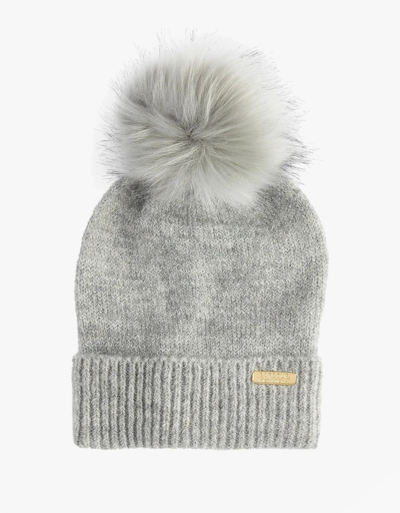 SPARKLE BEANIE & SCARF Womens Gift Set Grey Marl