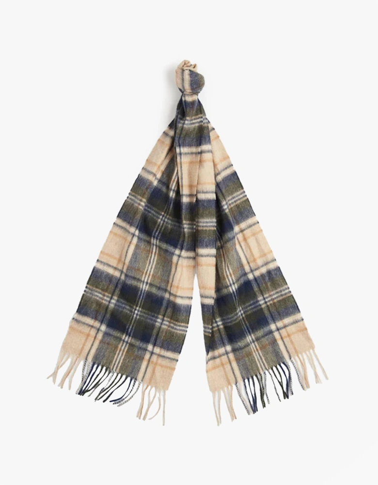 NEW CHECK Unisex Adults Tartan Scarf Sand Beige Plaid