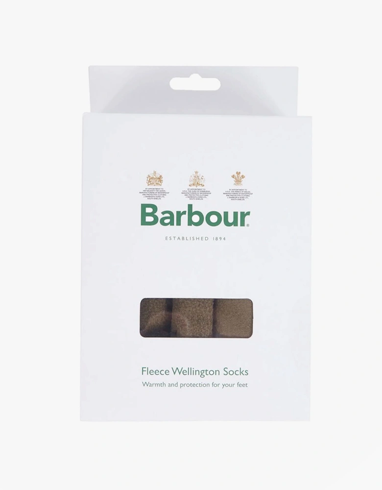 Fleece Wellington Unisex Socks Olive