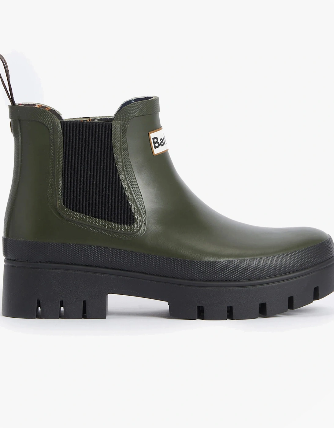 HALTON Womens Chelsea Wellies Olive/Black, 6 of 5