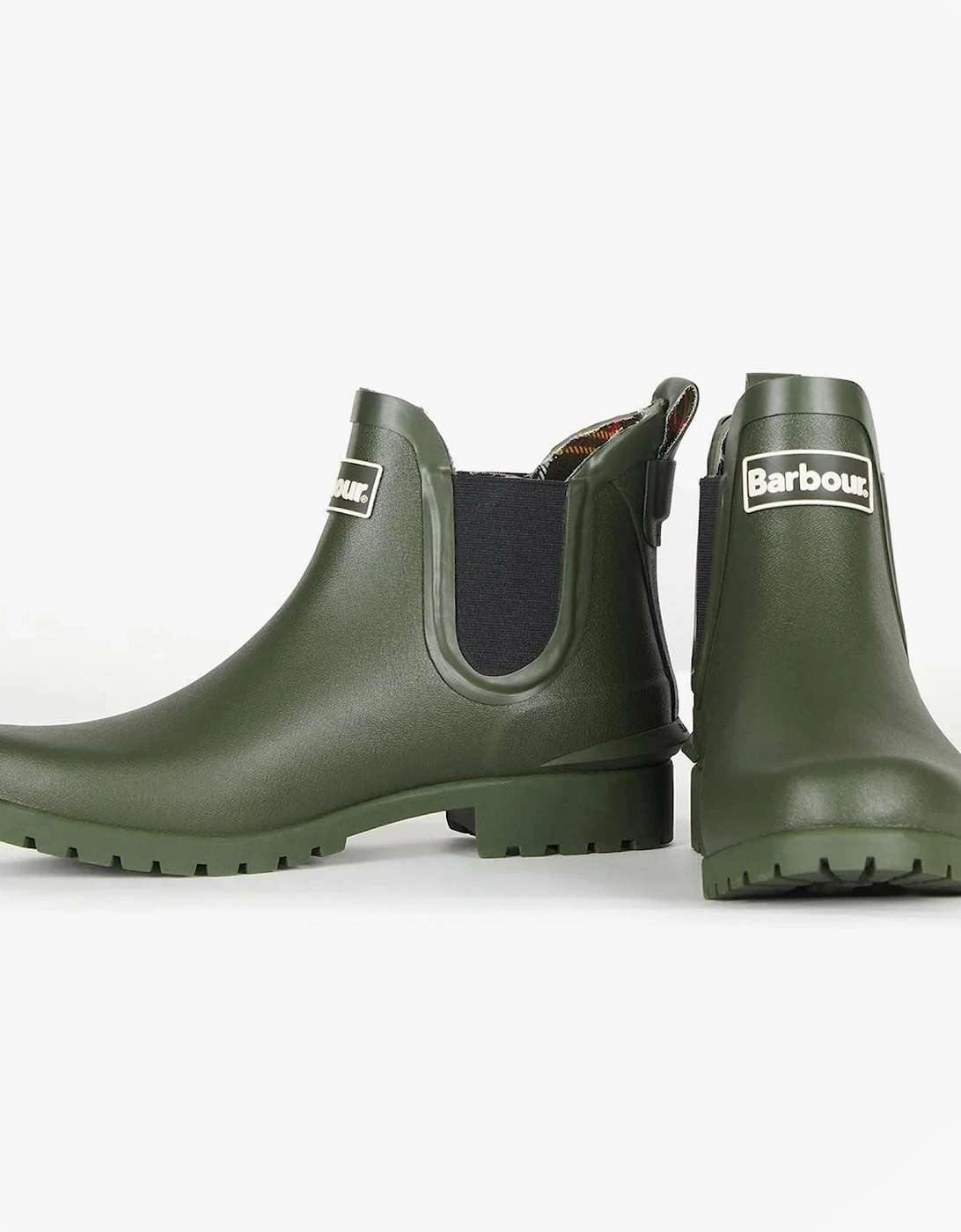 WILTON Womens Chelsea Wellington Boots Olive