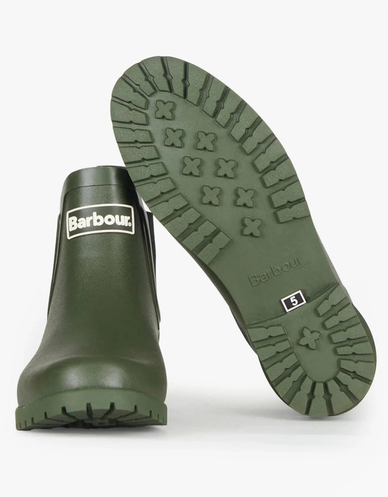 WILTON Womens Chelsea Wellington Boots Olive