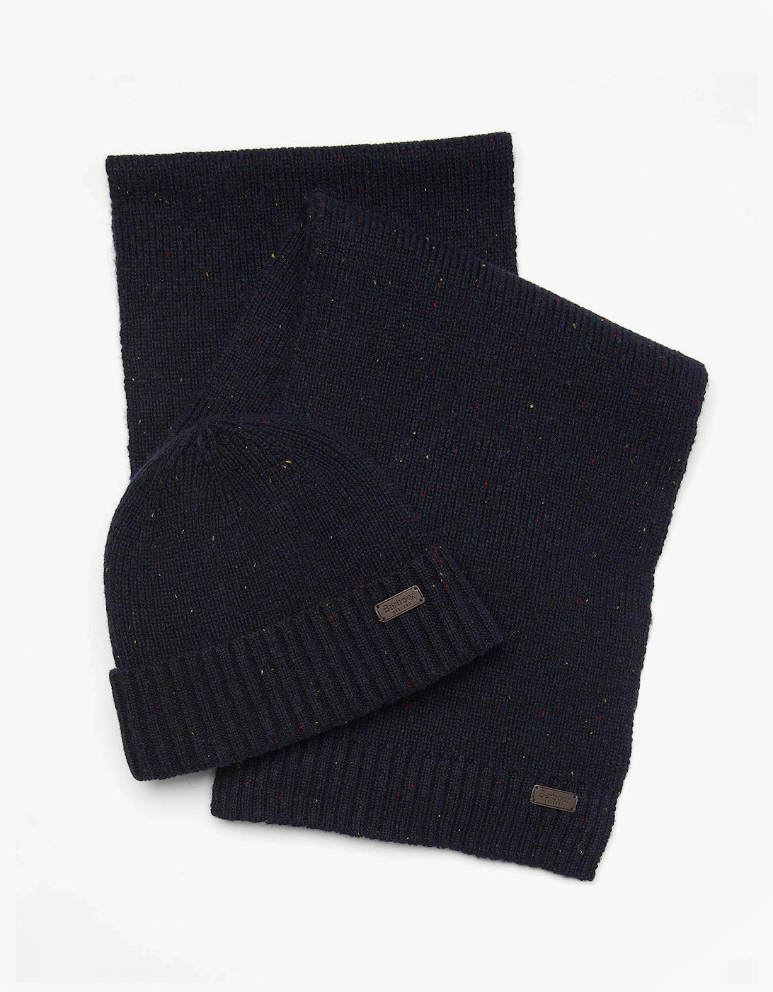 CARLTON FLECK BEANIE & SCARF Gift Set Mens Navy, 6 of 5