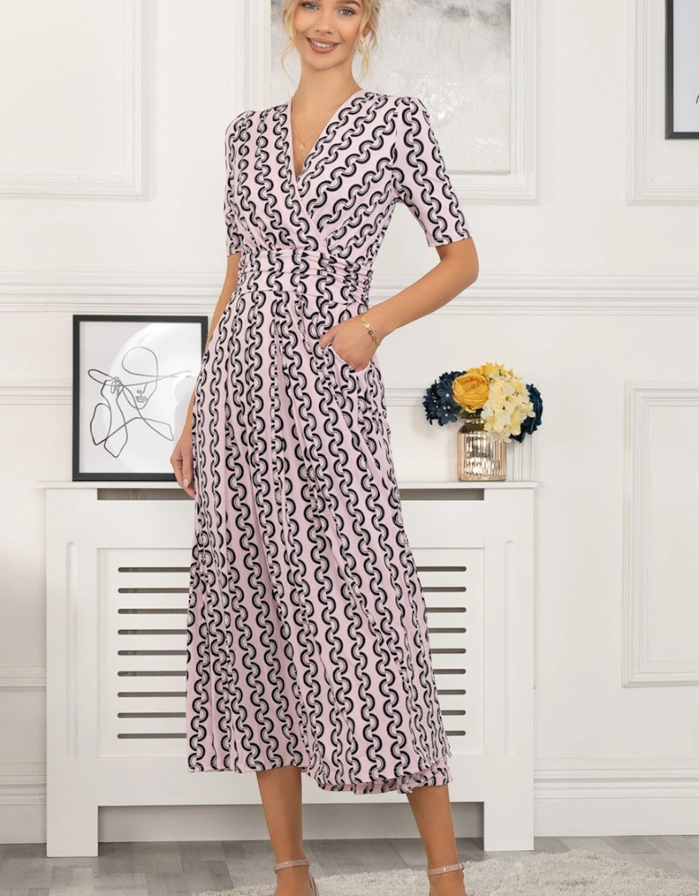 Reece Geometric Print Maxi Dress