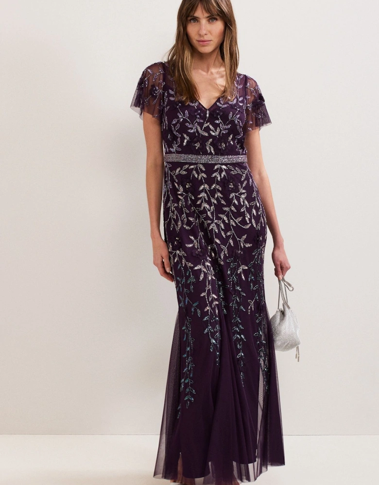 Kaida Beaded Maxi Dress