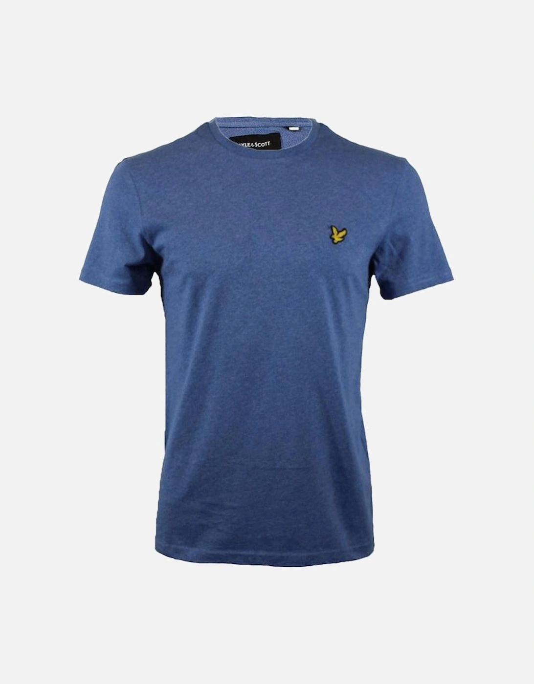 Lyle & Scott Cotton Stretch T-Shirt, Storm Blue Marl, 3 of 2