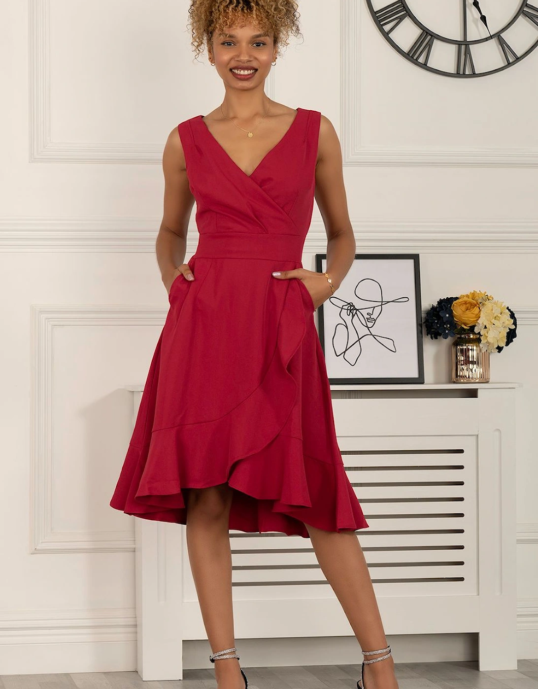 Gayelle Frill Hem Dress, 2 of 1