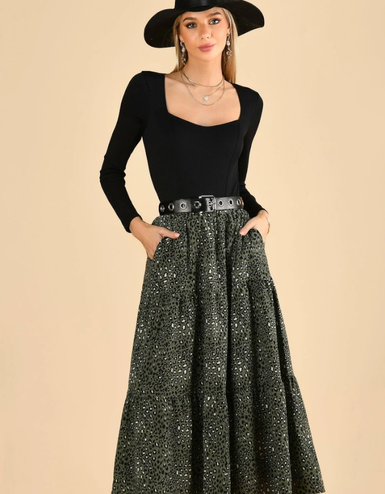 Sara Tiered Maxi Skirt