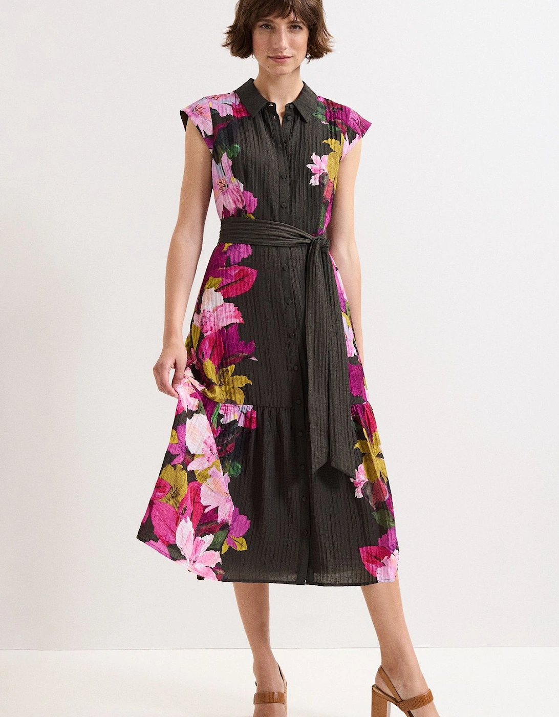 Robyn Floral Midi Dress, 2 of 1