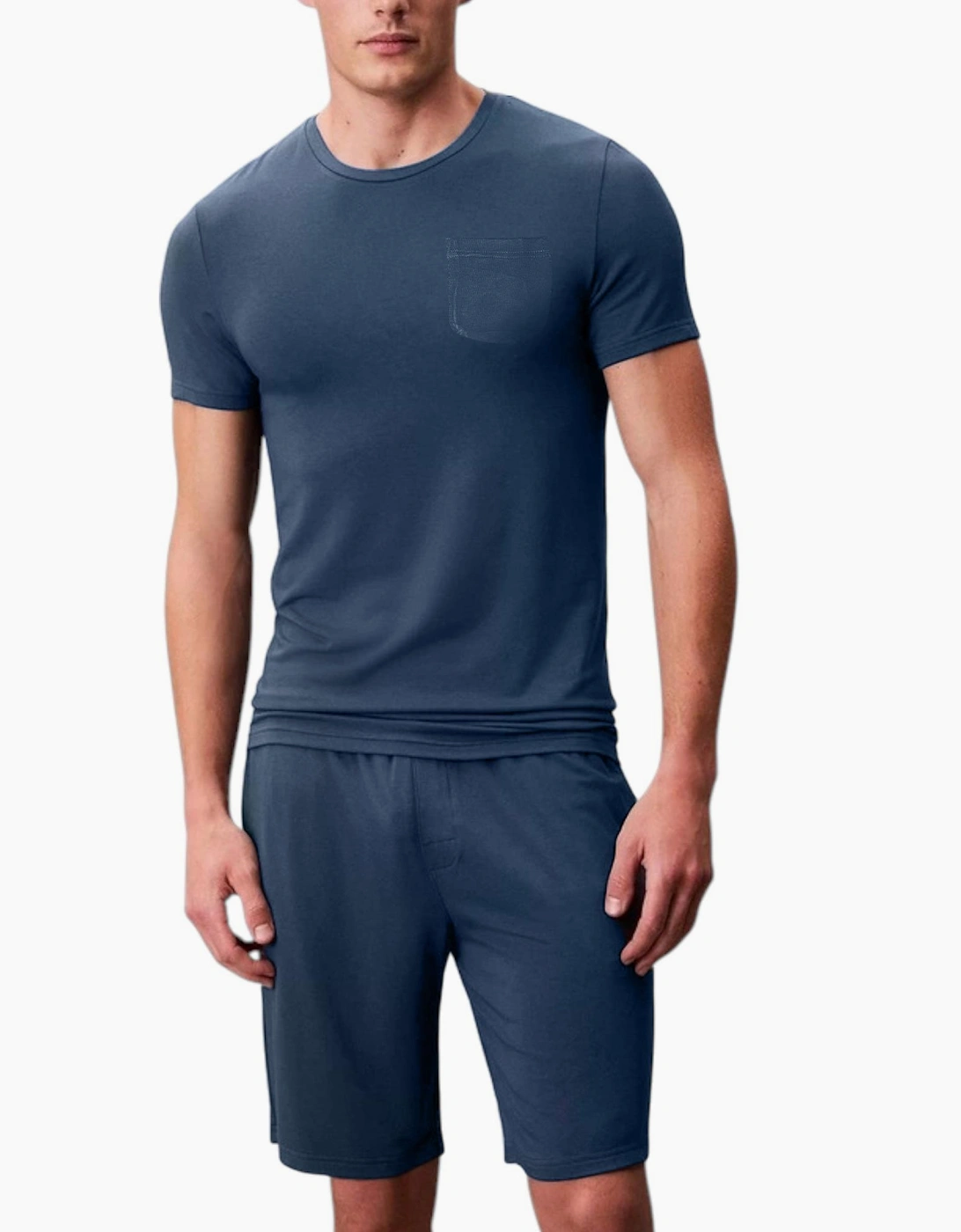 Men's Lyle and Scott Mens Lounge Sets Shorts T-Shirt - Navy - Size: 33/32/32