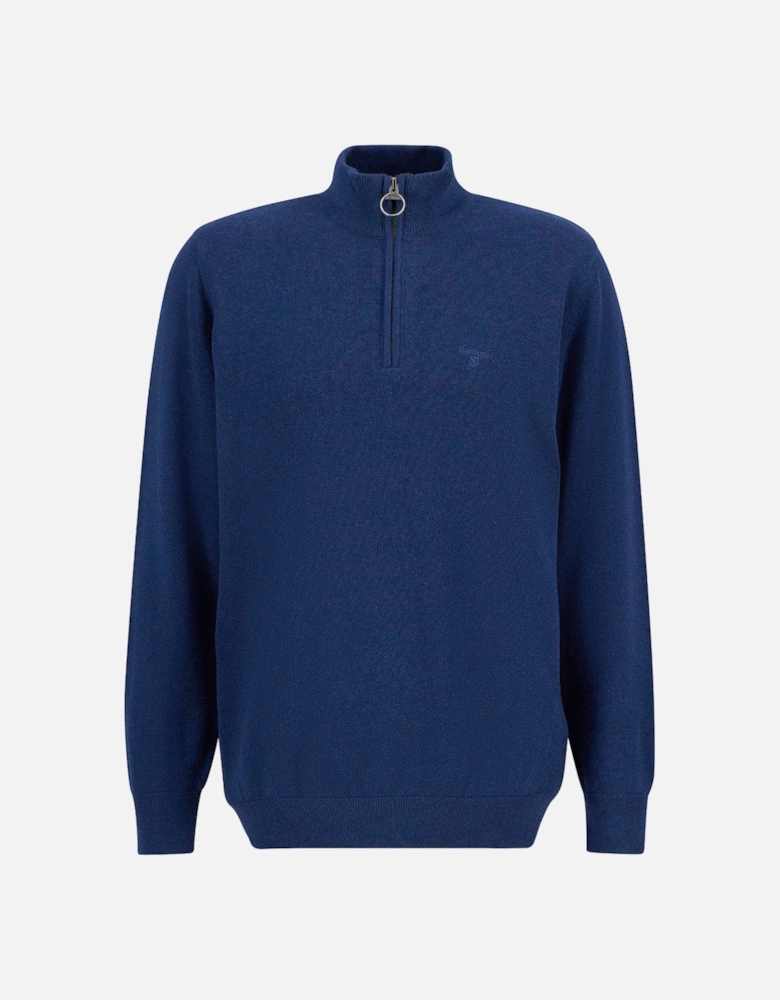 Cotton Half Zip Sweater BU11 Inky Marl