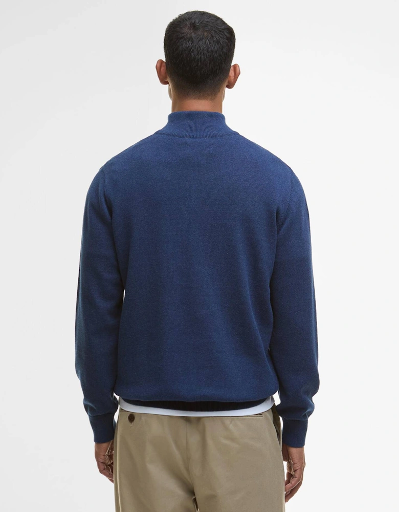 Cotton Half Zip Sweater BU11 Inky Marl