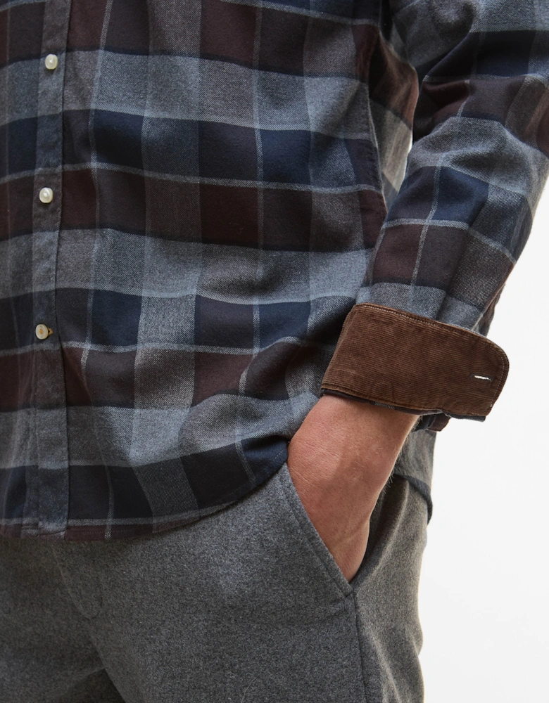 Valley Tailored Mens Shirt - Dark Oak