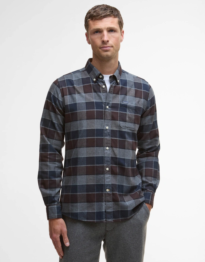 Valley Tailored Mens Shirt - Dark Oak