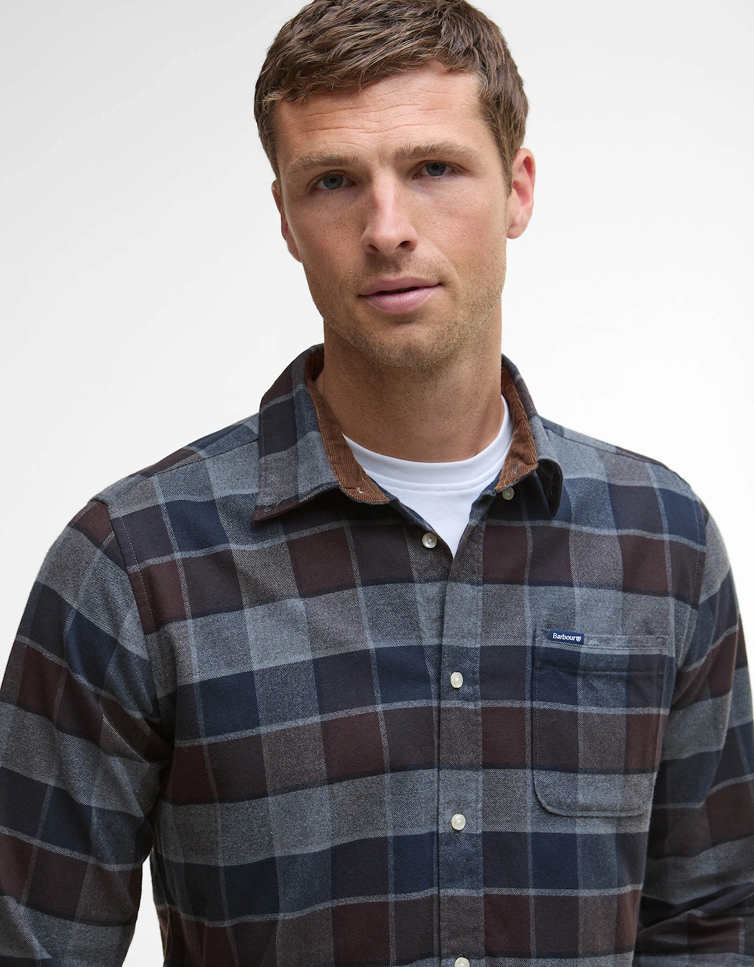 Valley Tailored Mens Shirt - Dark Oak