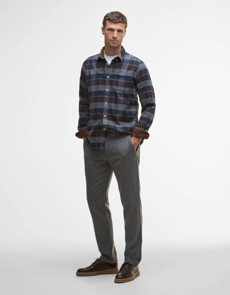 Valley Tailored Mens Shirt - Dark Oak