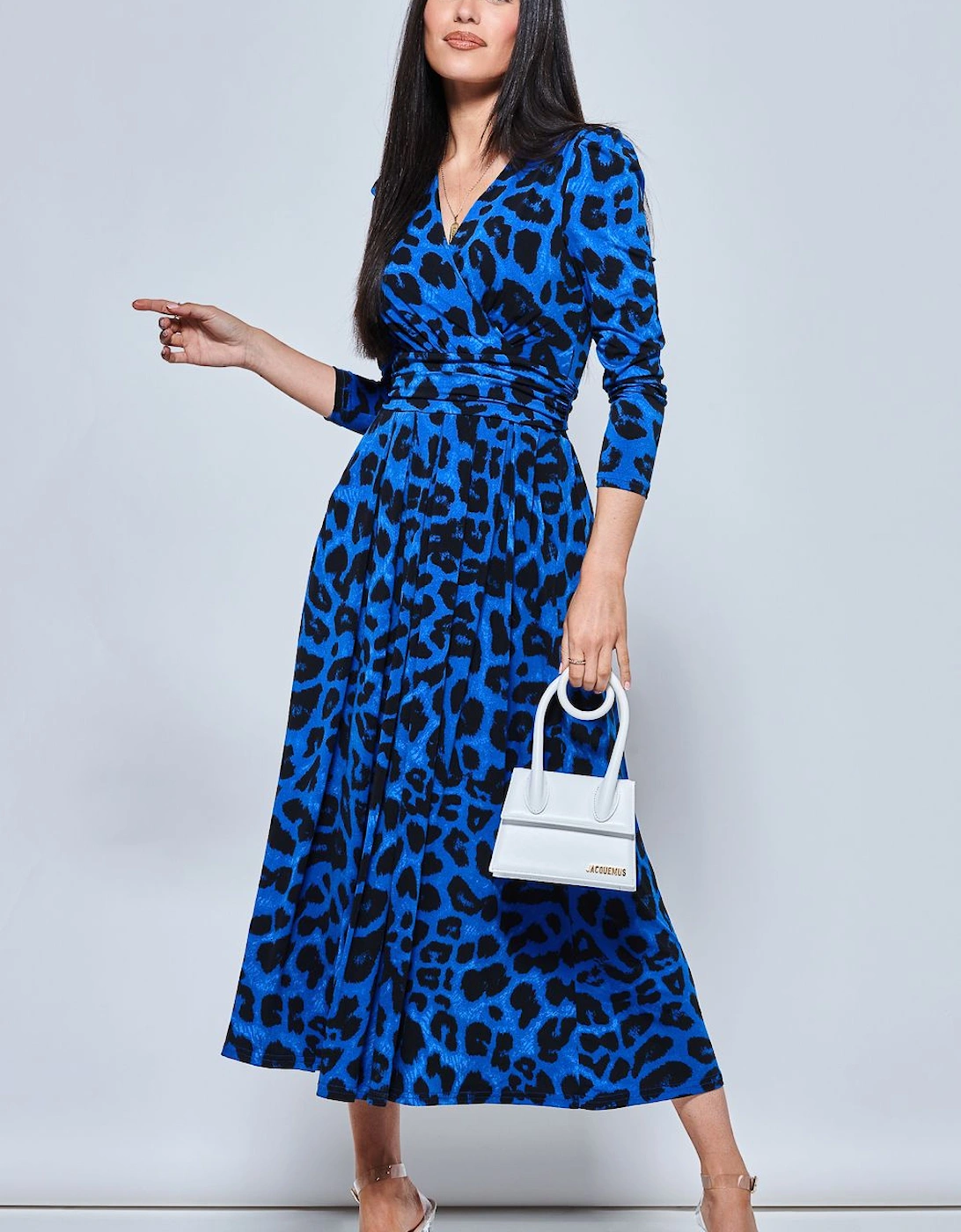 Animal Print Long Sleeve Maxi Dress, 2 of 1