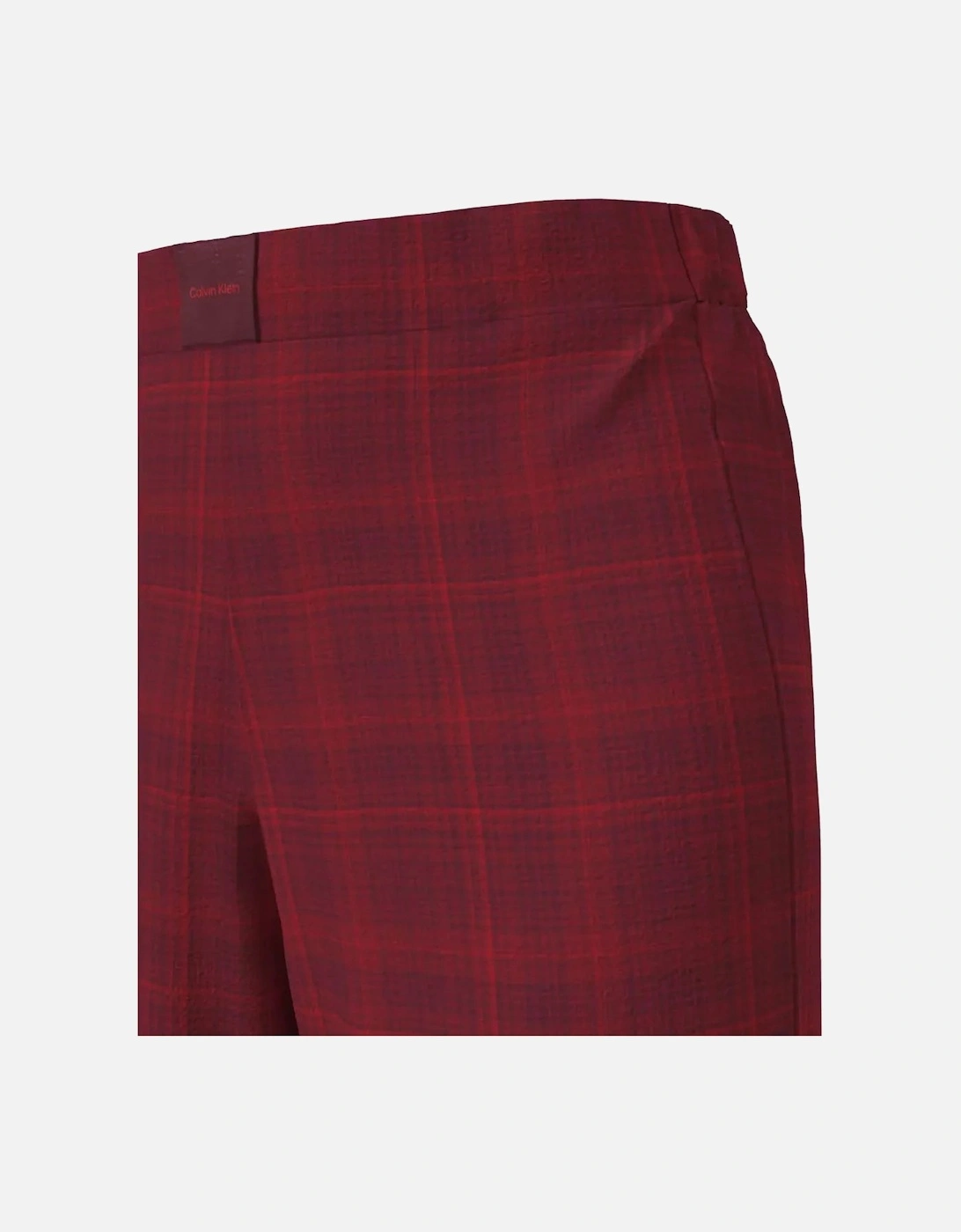 Women Check Flannel Pyjama Set, Zinfandel