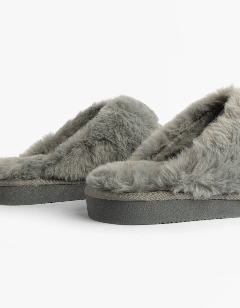Jo & Joe LYLA Womens Mule Slippers Grey