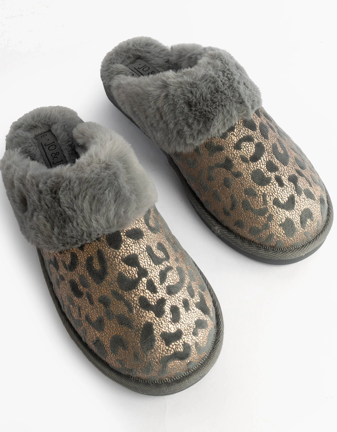 Jo & Joe LYLA Womens Mule Slippers Grey